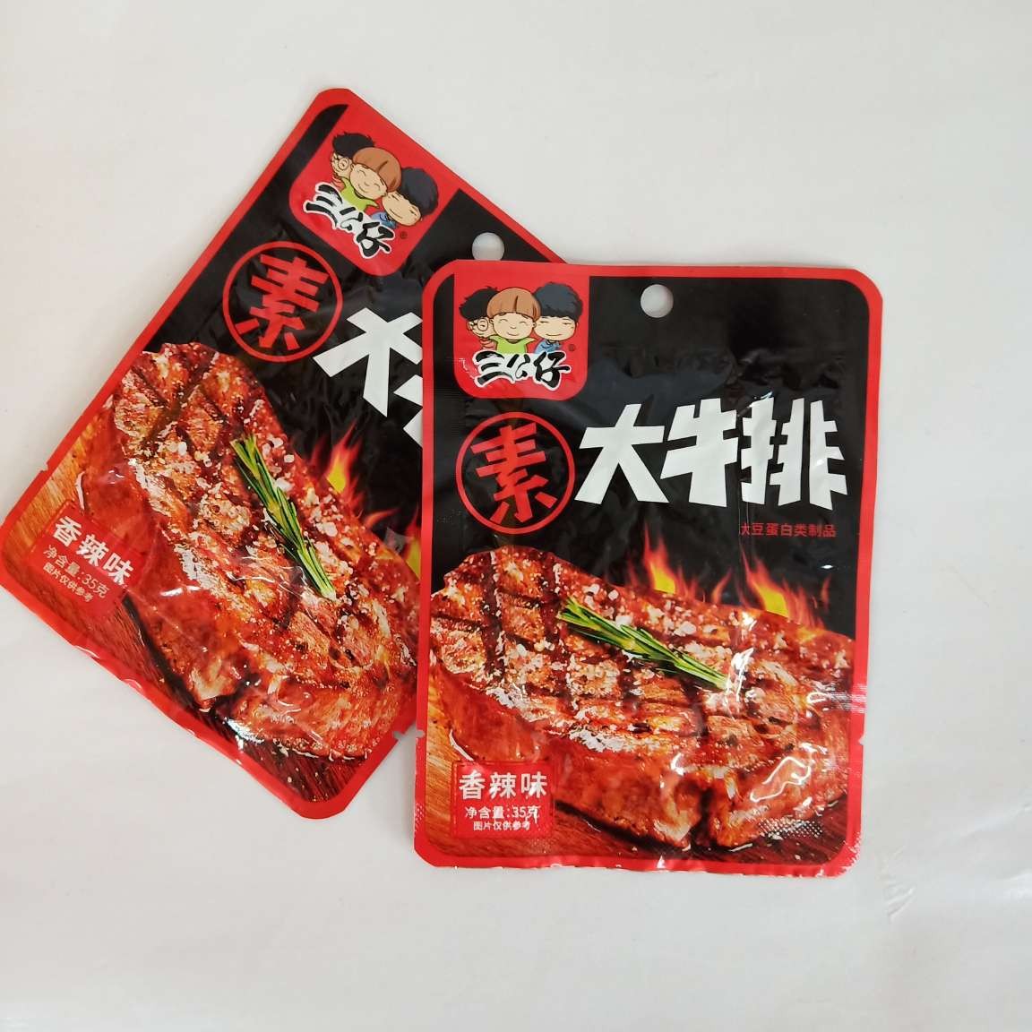 35g*30三公仔素大牛排 香辣味