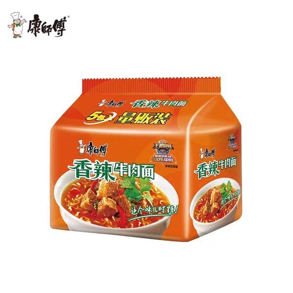 5入康师傅香辣牛肉面103g*5包*6袋 6.00袋