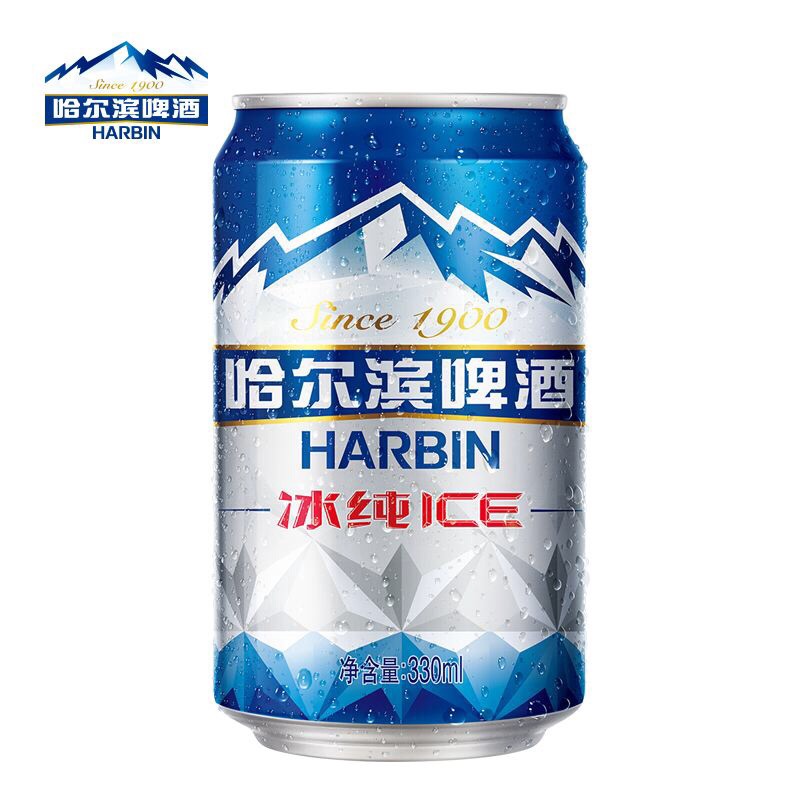 哈尔滨啤酒冰纯罐装91度500m1(1*12) 6000罐